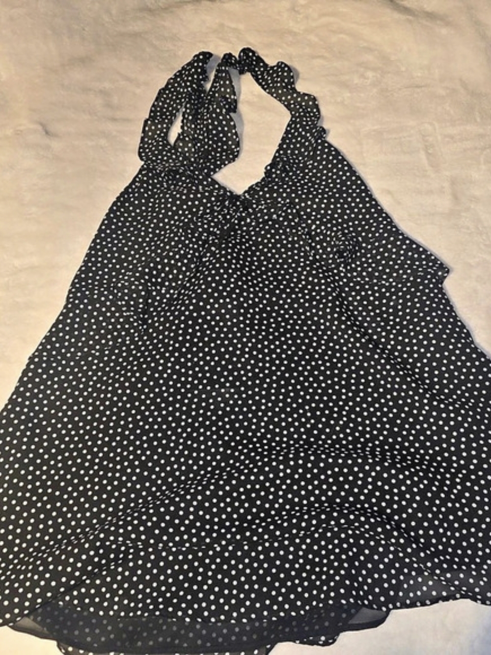 Victoria's Secret Ruffle Halter Dress Polka Dot Halter Mini Dress Size XS NWT